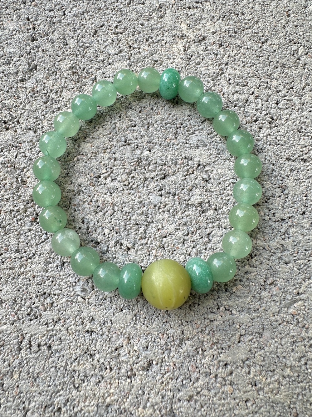 Green Beaded Bracelet
